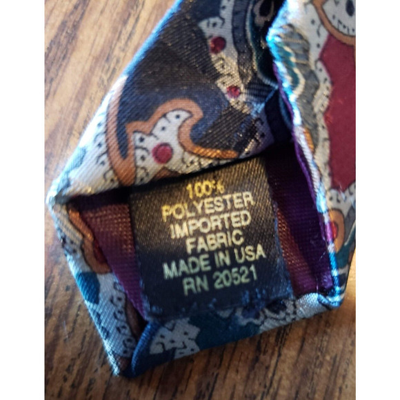 Editions By Van Heusen Adult Mens Tie Multicolor Abstract Pattern Necktie - Picture 5 of 5